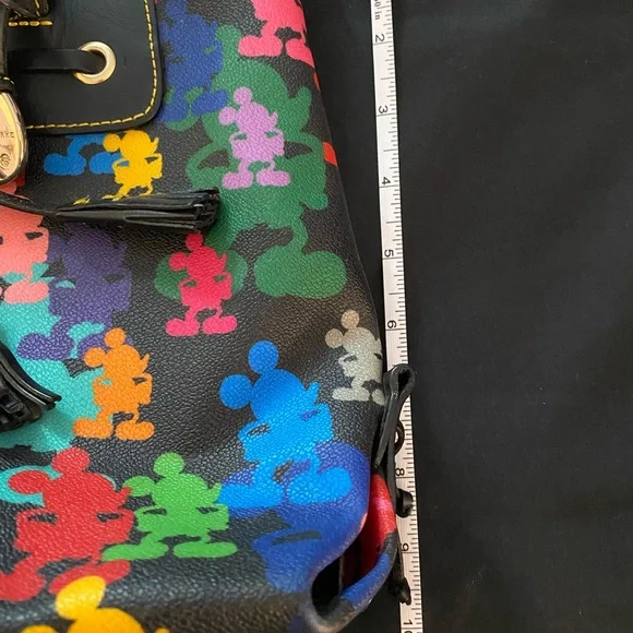 ADORABLE Dooney & Bourke Multicolor Mickey Mouse Tote - Picture 13 of 14
